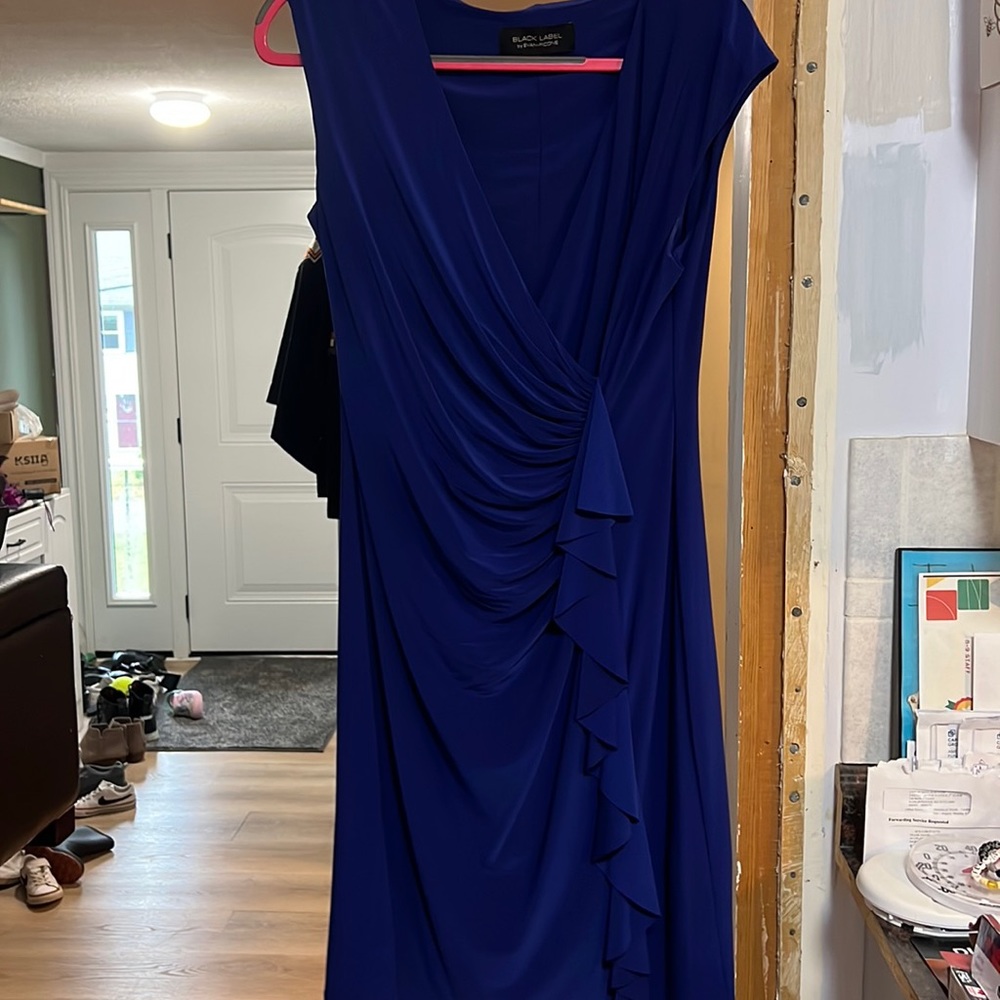 Women’s wedding guest dress.  Size 14 royal blue worn once